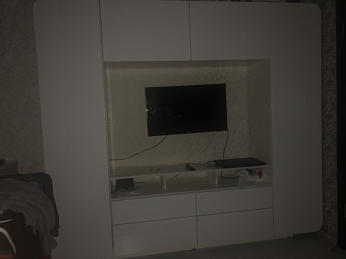 Готовая гостиная Румба белый / белый глянец  - Уцененный экземпляр фото покупателя 141